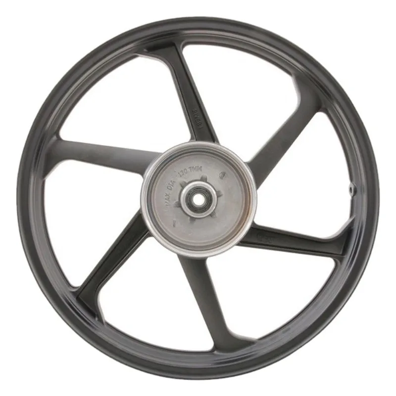 Aro Liga Leve Traseiro Gear Fazer 150 2014 A 2023 Tambor 6 Pontas Preto Fosco (MP)