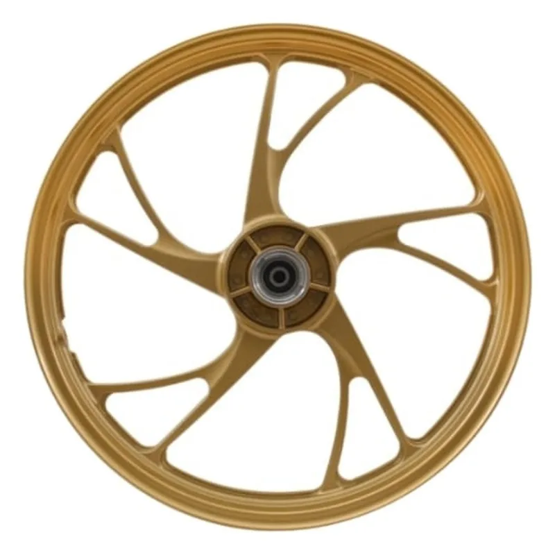 Aro Liga Leve Dianteiro Gear Titan 150 2004 A 2013 ESD Disco 5 Pontas Pé De Galinha Dourado (MP)