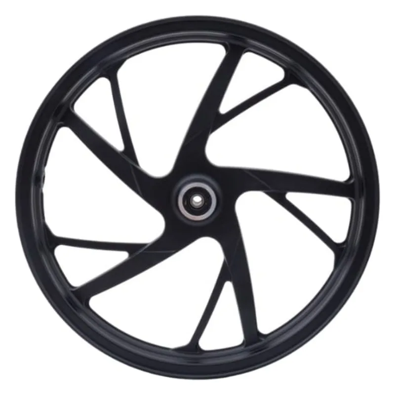 Aro Liga Leve Dianteiro Gear Biz 125 2025 Disco 5 Pontas Pé De Galinha Preto (MP)