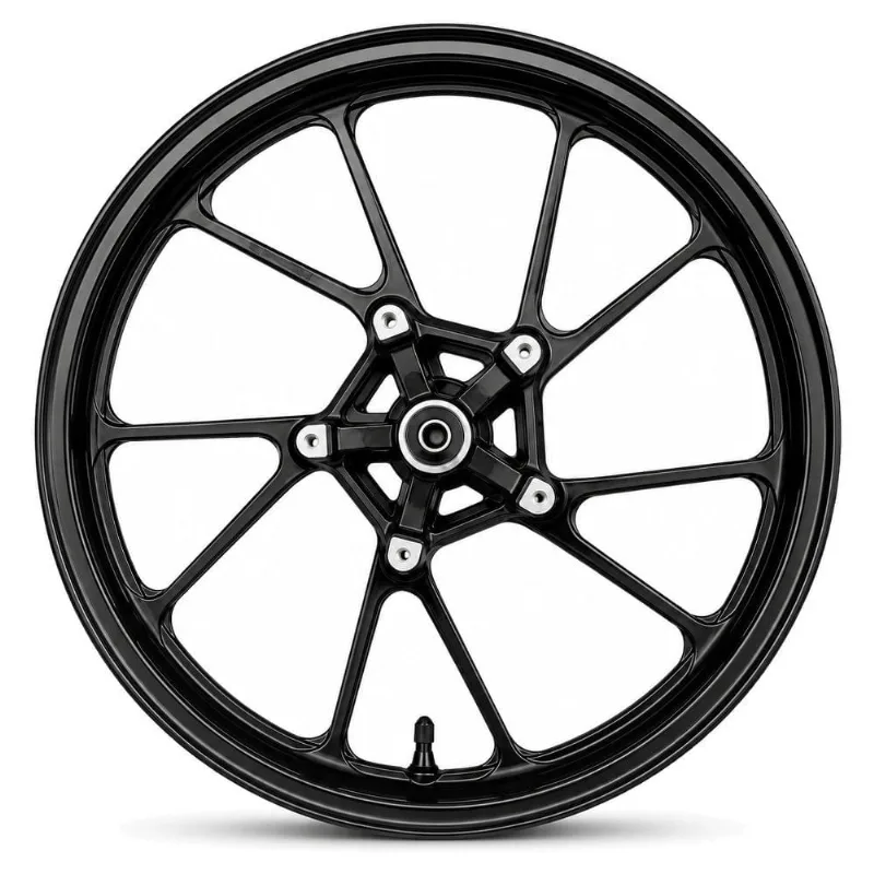 Aro Liga Leve Dianteiro Gear FZ 15 2025 Disco 5 Pontas Pé De Galinha Preto (MP)