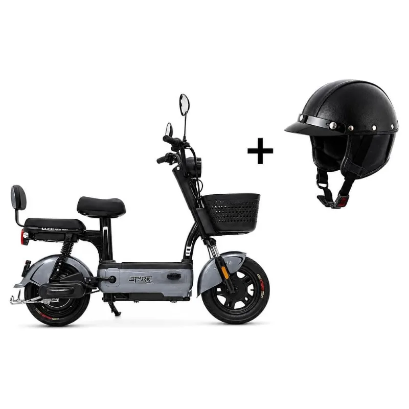Bicicleta Elétrica Scooter Autopropelido Cairu Spark 500W 32km/h 48V 12Ah Cinza Com Capacete (MP) Bicicleta Elétrica Scooter Cairu Spark 500W 32km/h 48V 12Ah Cinza Com Capacete (MP) - CAIRU
