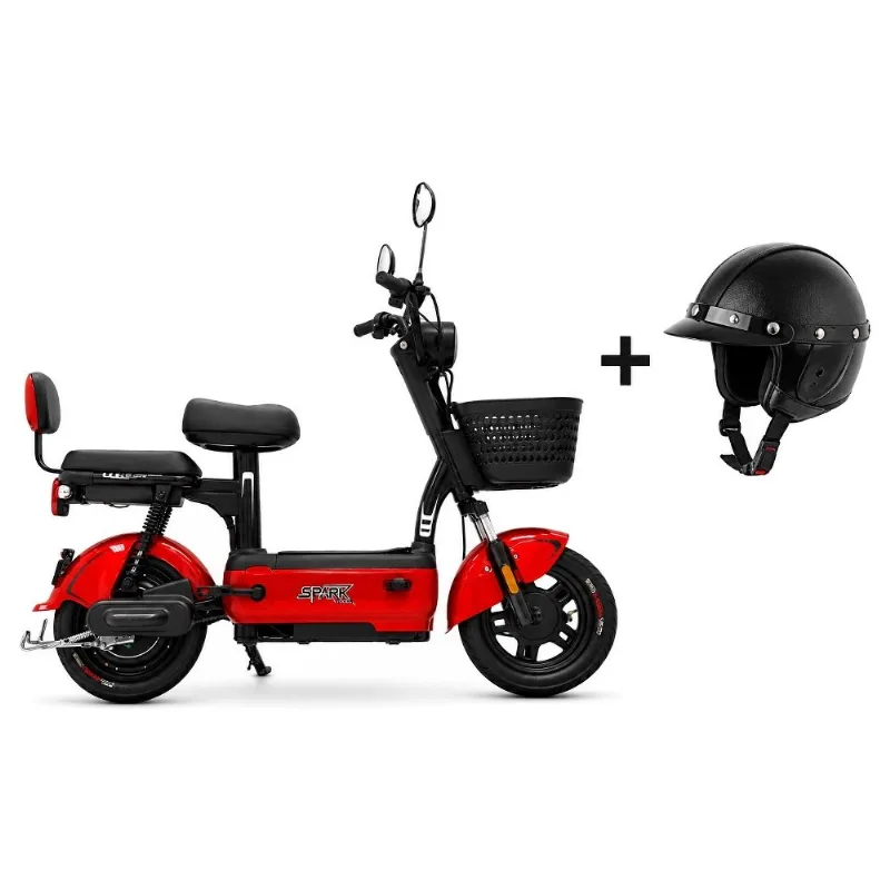 Bicicleta Elétrica Scooter Autopropelido Cairu Spark 500W 32km/h 48V 12Ah Vermelha Com Capacete (MP) Bicicleta Elétrica Scooter Cairu Spark 500W 32km/h 48V 12Ah Vermelha Com Capacete (MP)