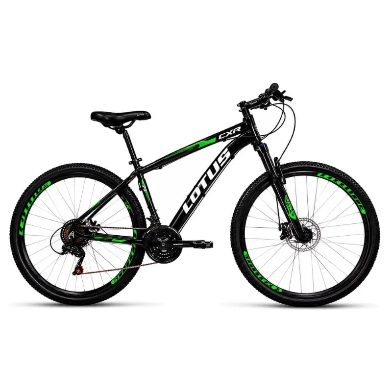 Bicicleta Cairu Aro 29 Lotus CXR 17.5 21V Alumínio Preto E Verde (MP) - CAIRU