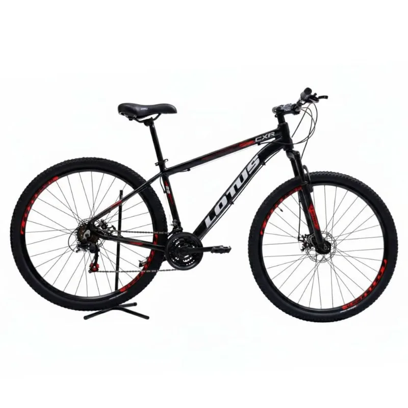 Bicicleta Cairu Aro 29 Lotus CXR 17.5 21V Alumínio Preto E Vermelho (MP) - CAIRU