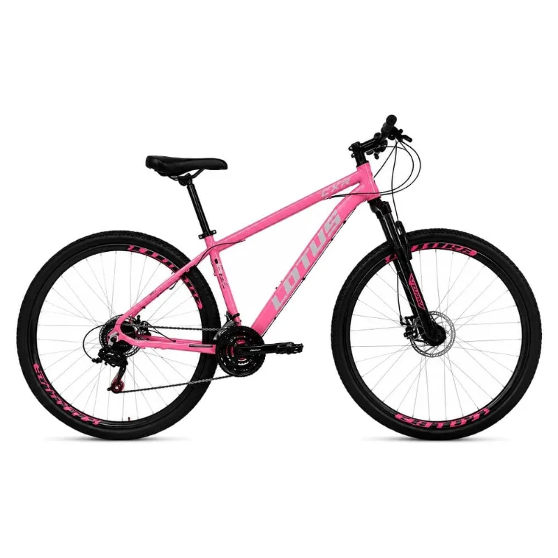 Bicicleta Cairu Aro 29 Lotus CXR 17.5 21V Alumínio Rosa E Preto (MP) - CAIRU