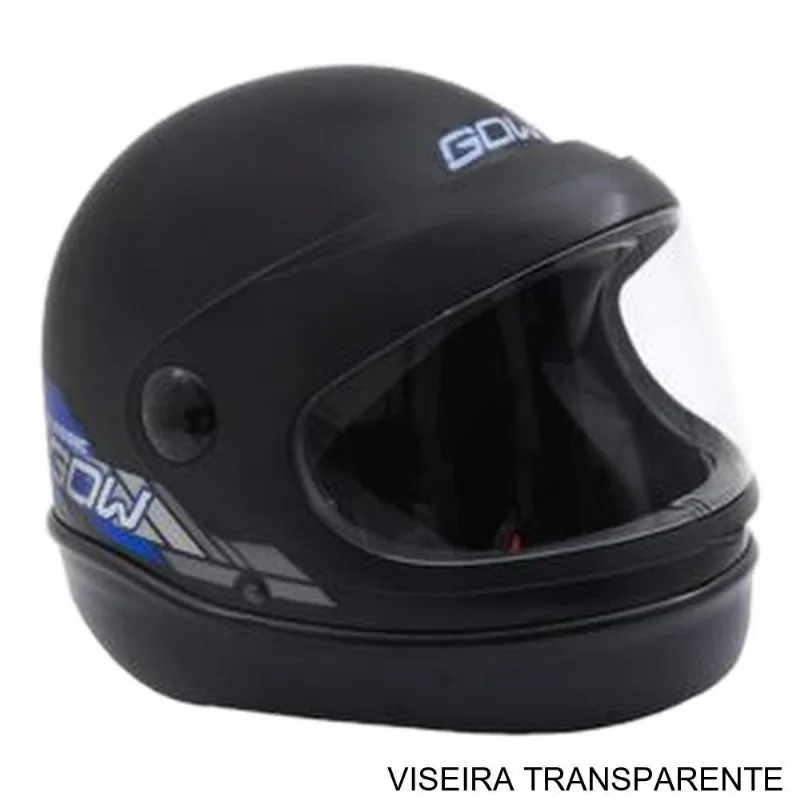 Capacete GOW Interlagos Classic Preto E Azul Fosco 58 (MP)