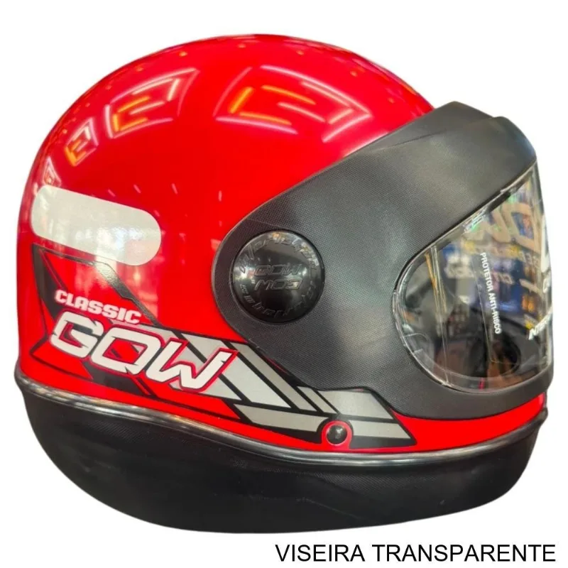 Capacete GOW Interlagos Classic Vermelho 60 (MP)