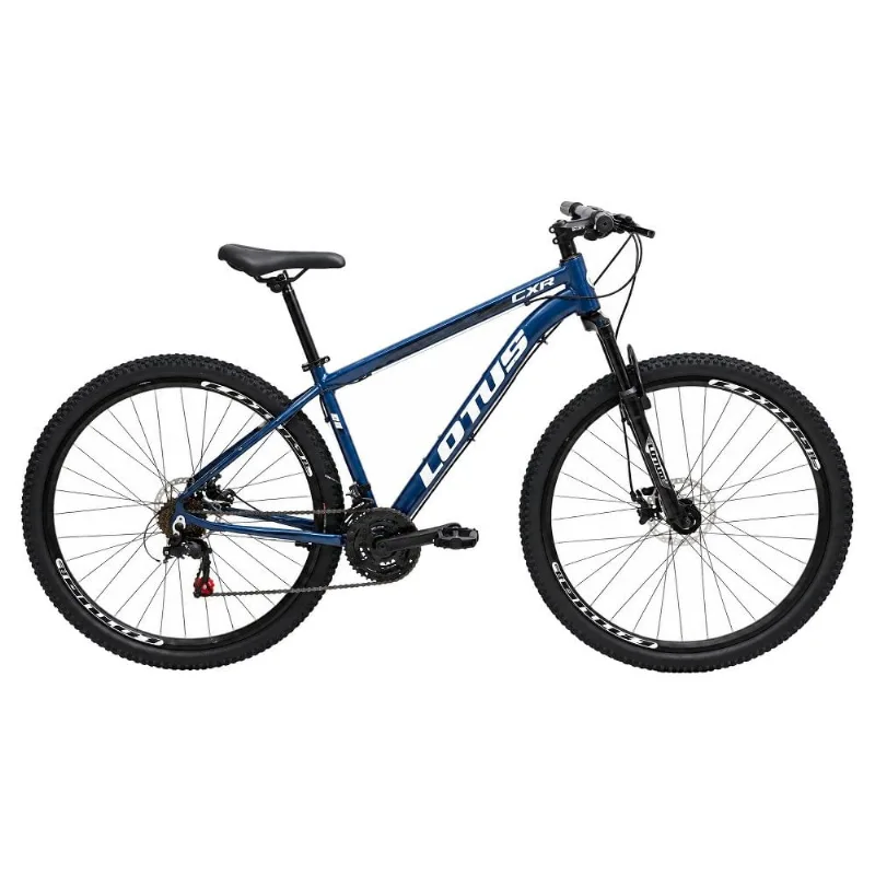 Bicicleta Cairu Aro 29 Lotus CXR 17.5 21 Velocidades Alumínio Azul-Marinho E Branco (MP)