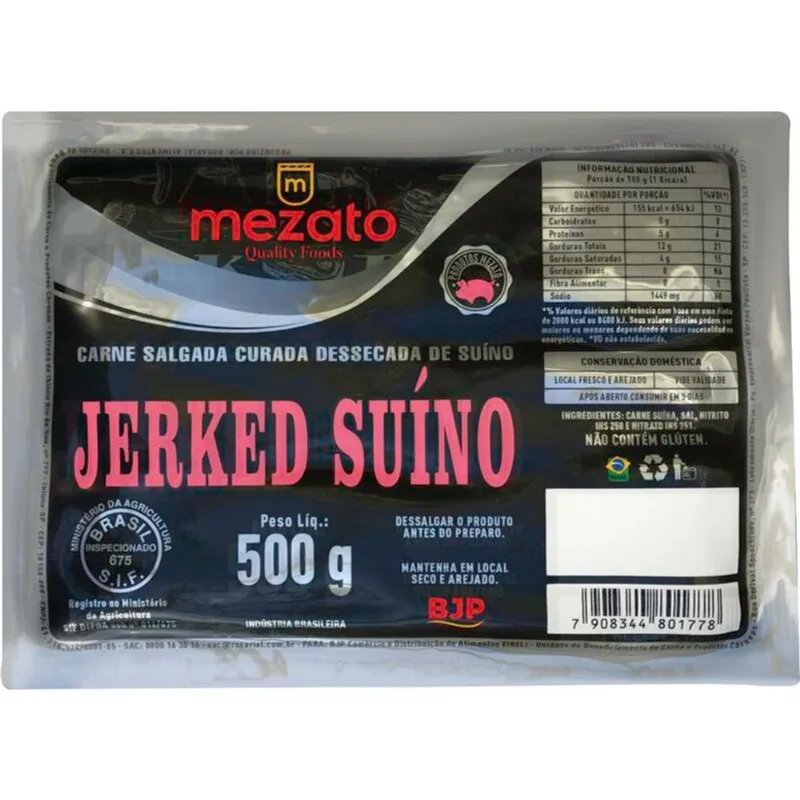 Jerked Beef Mezato Suíno 500g