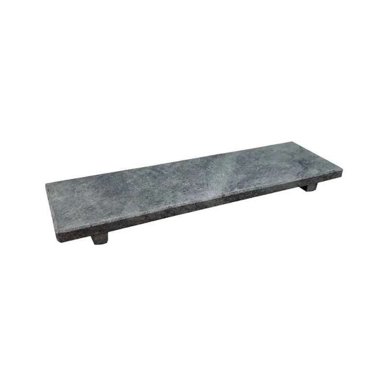 Tábua Gourmet TabuaGour.pedsab30x10cm em Pedra-sabão para Servir Alimentos Cinza Industria São Jose - OUTRAS