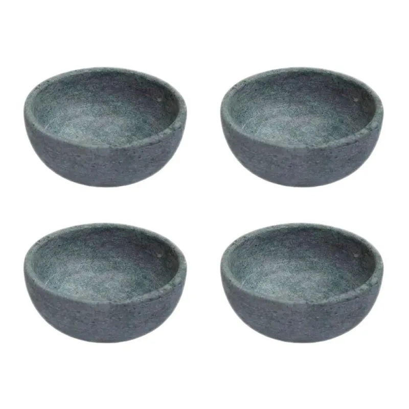 Kit 4 Cumbucas Pedra Sabão 150ML para Organização de Ingredientes com Acabamento Exportação - OUTRAS - Utilidades Domesticas