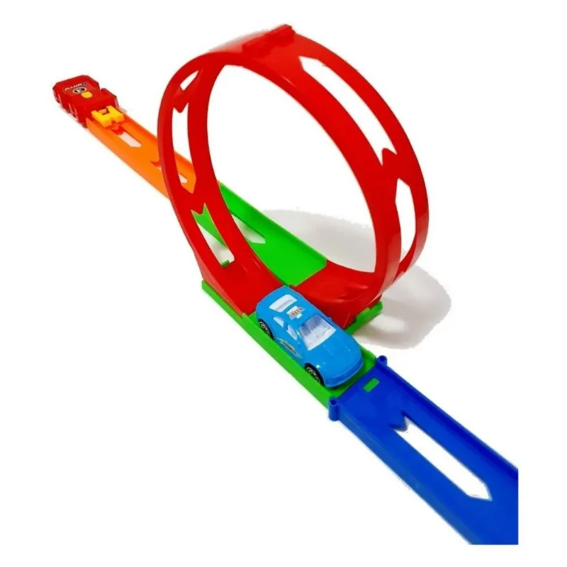 Pista Acrobatica Com Looping Lancador