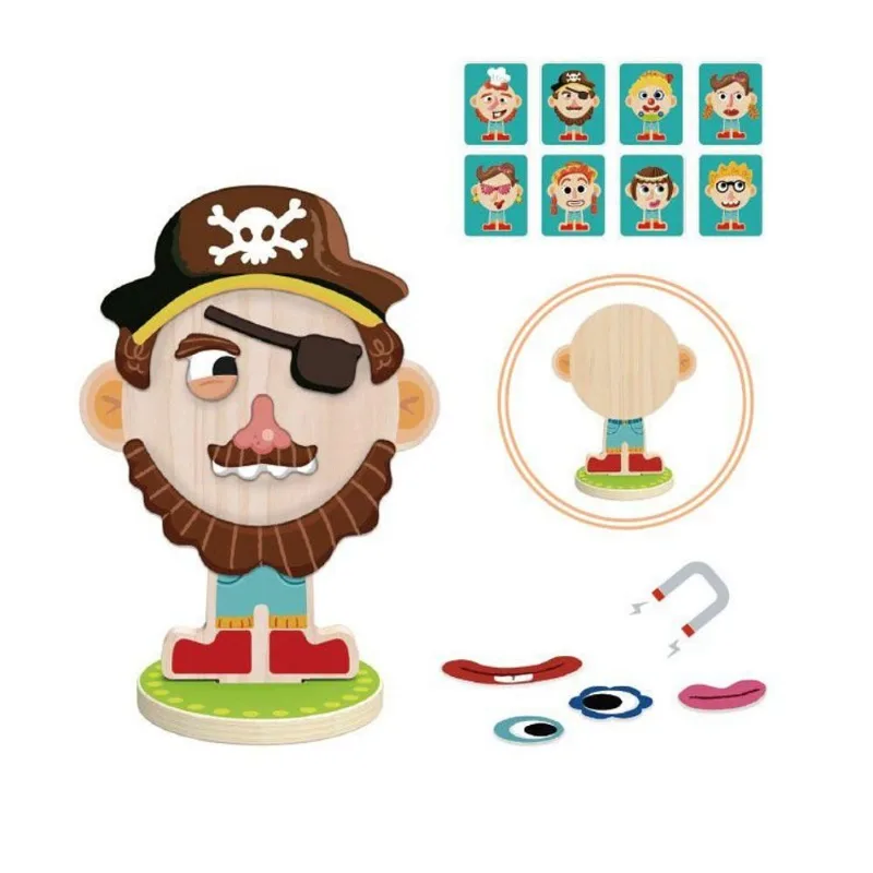 Rosto Misterioso - Brinquedo Magnético