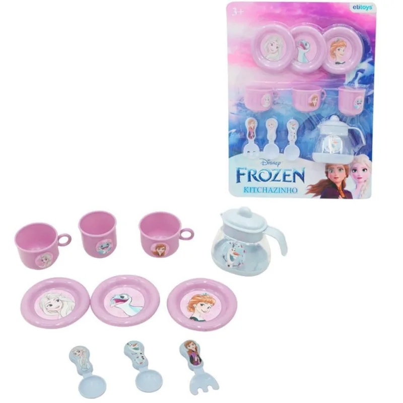 Brinquedo Para Criança Jogo De Chá Infantil Frozen 10 Peças
