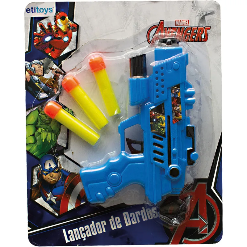 Lança Dardos Etitoys Avengers 4 Peças - ETITOYS