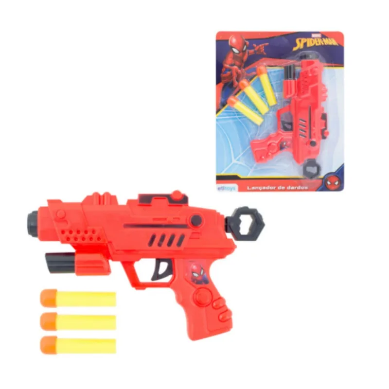 Pistola de brinquedo lanca dardo homem aranha 4PCS spiderman