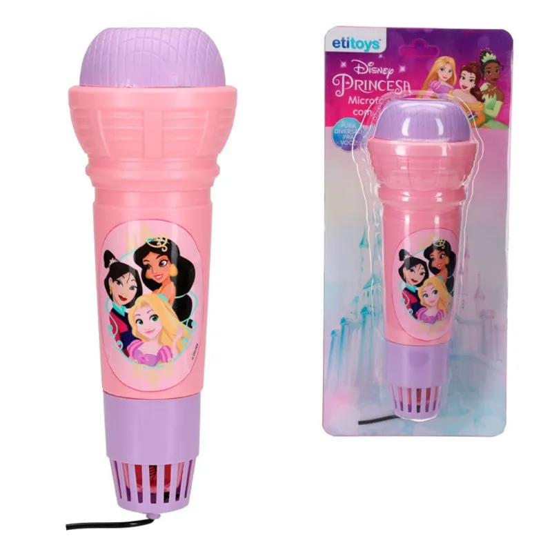 Microfone com Eco Princesas Etilux
