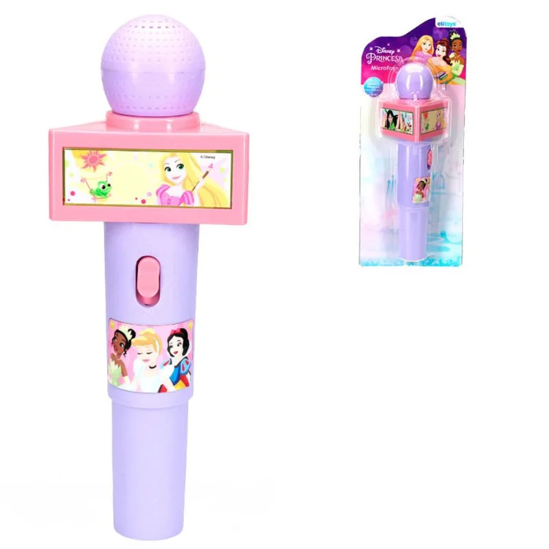 Microfone com Som Princesas Etilux