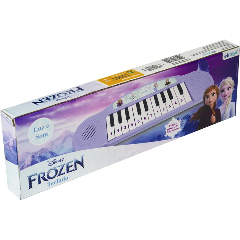 Teclado Etitoys Frozen em Caixa Unid - ETITOYS - Brinquedos