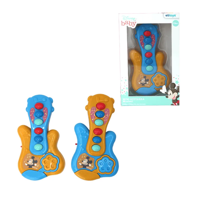 Mini Instrumento Musical Guitarra Mickey Infantil C/1-sortido