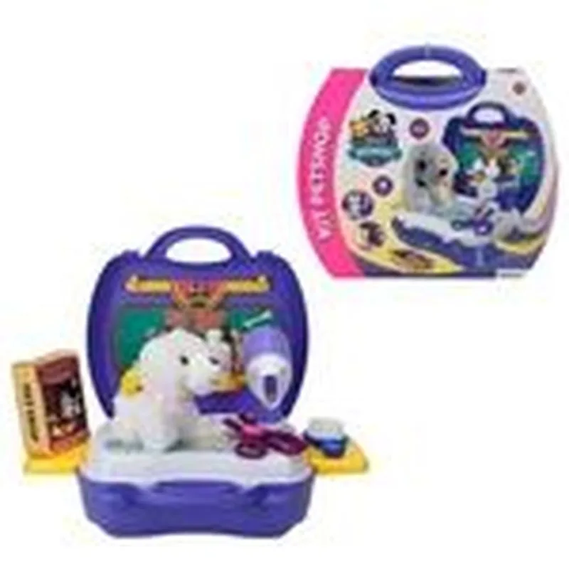 Kit Medico Infantil Veterinário Com Cachorro Acessórios