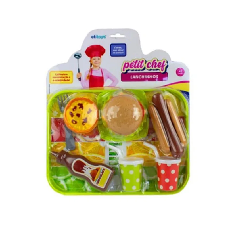 Lanchinhos Kit com 14 Peças Etitoys