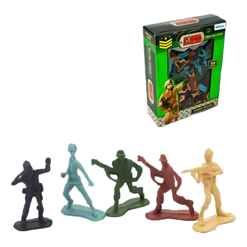 Exercito Soldadinho Etitoys Bq-070 125Un - ETITOYS - Brinquedos
