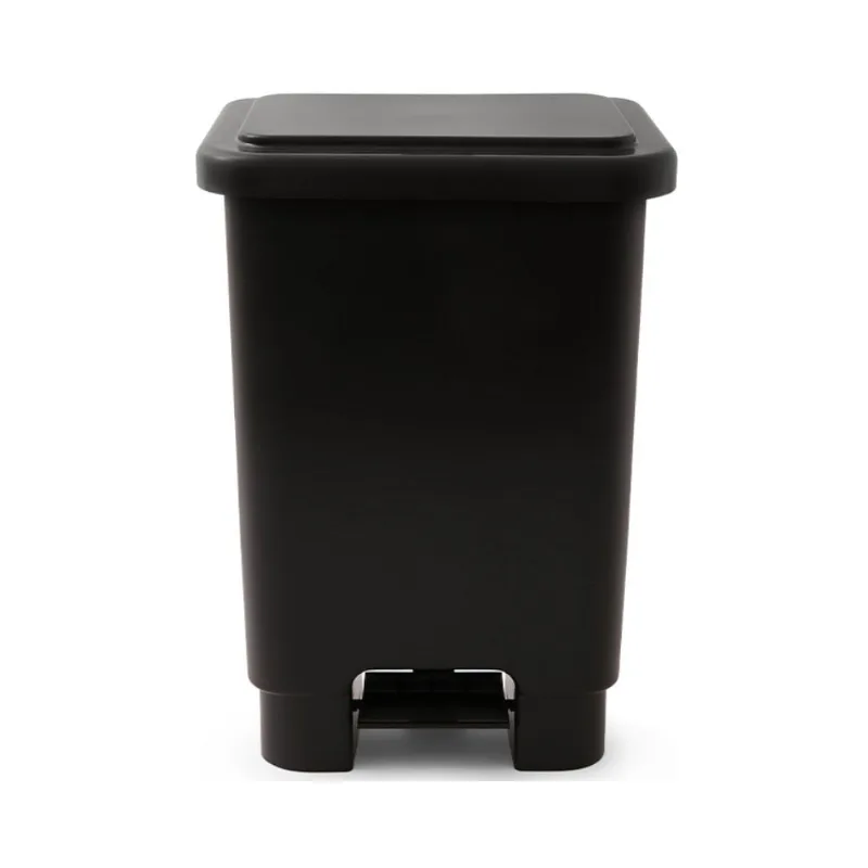 Lixeira com Pedal Preta 100L Lar Plásticos
