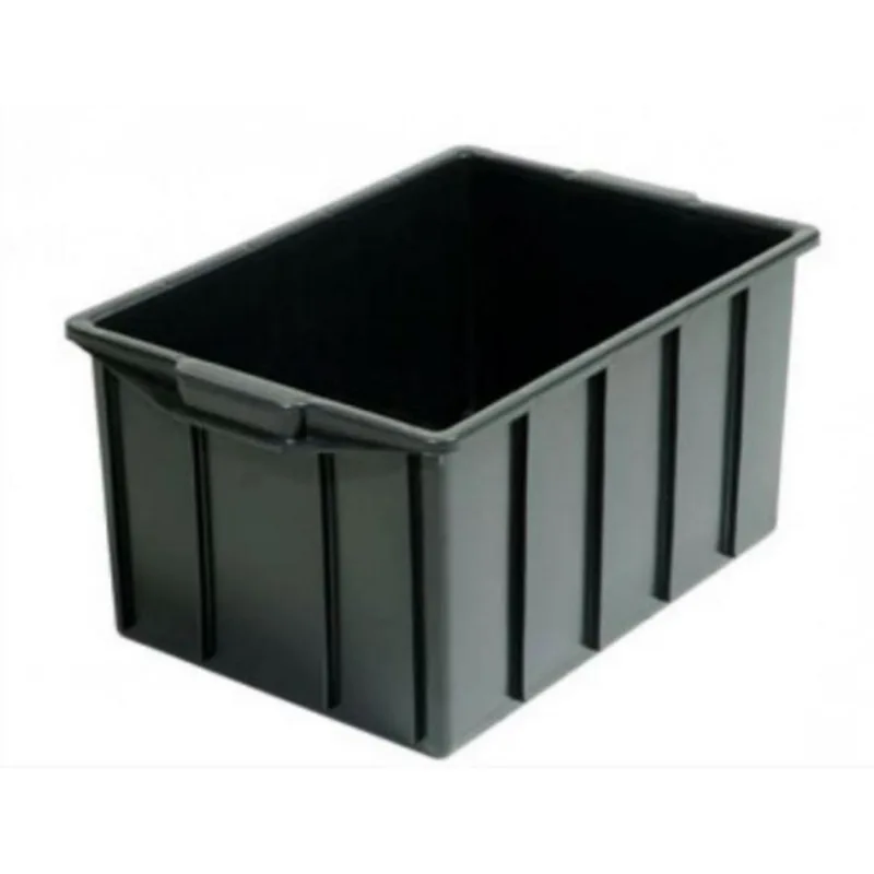 Caixa Plástica Organizadora 61L até 50kg Preta Lar Plásticos Caixa Plástica Organizadora 61L até 50Kg Preta
