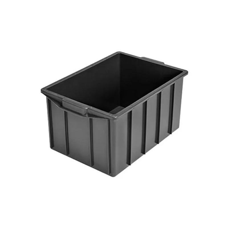 Caixa Plástica Organizadora 130L até 70kg Preta Lar Plásticos Caixa Plástica Organizadora 130L até 70Kg Preta