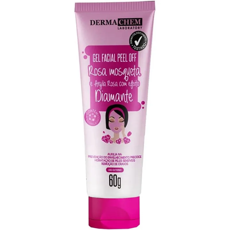 Dermachem Rosa Mosqueta Argila Rosa Gel Peel Off - 60g