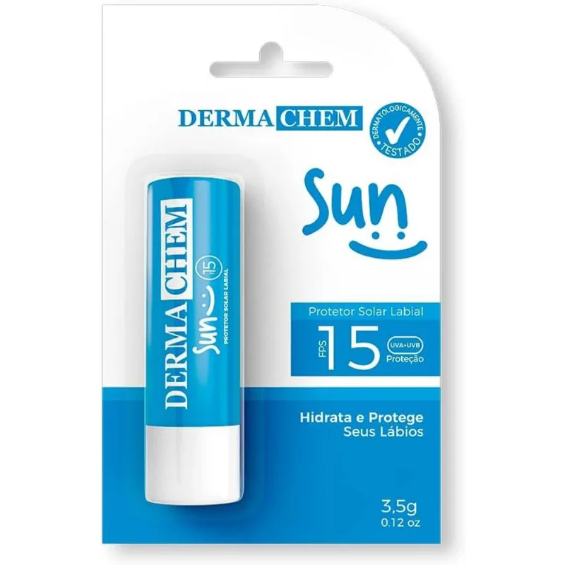 DermaChem Protetor Labial fps 15 - Sun Azul