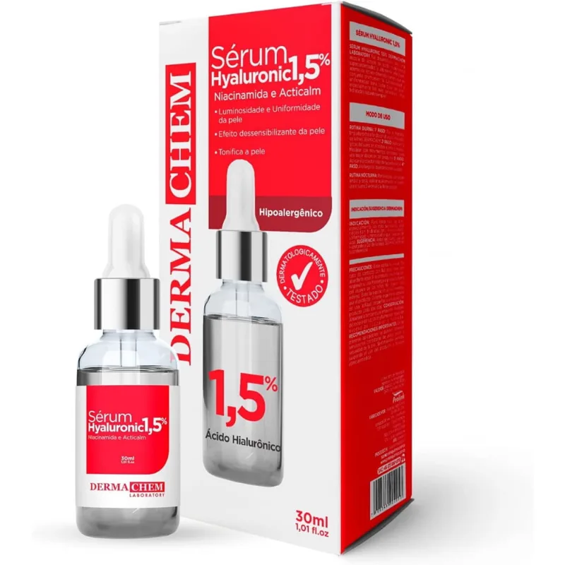 DermaChem Hyaluronic 1,5% Sérum Facial - 30ml