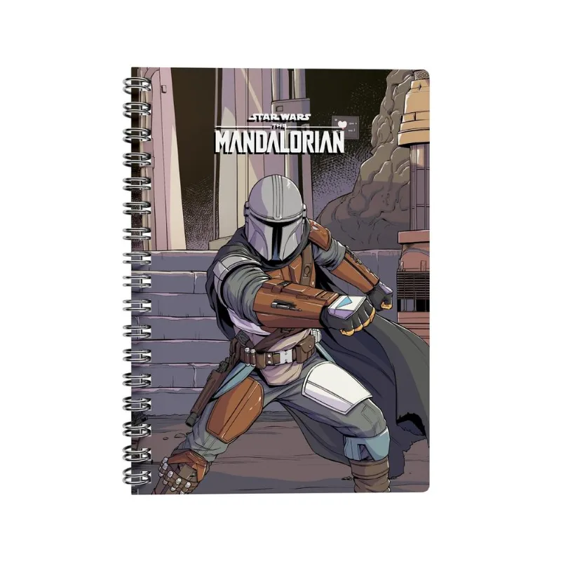 Caderno Universitário 1x1 80 Folhas Capa Dura Mandalorian