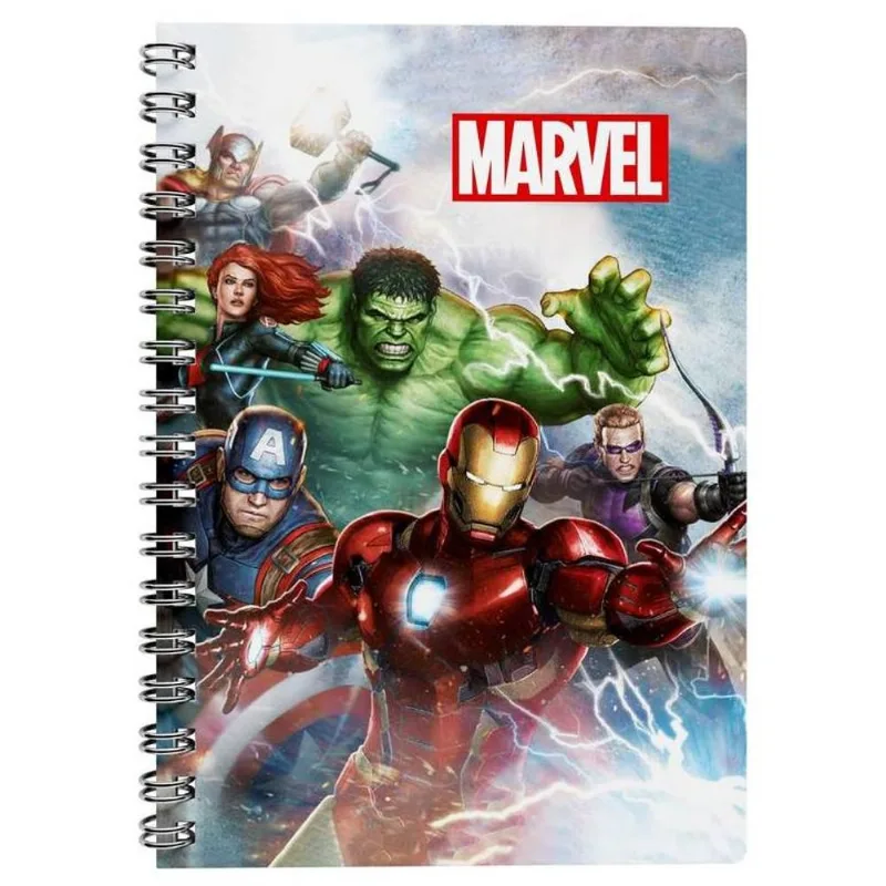 Caderno Universitário 1x1 80 Folhas Capa Dura Marvel