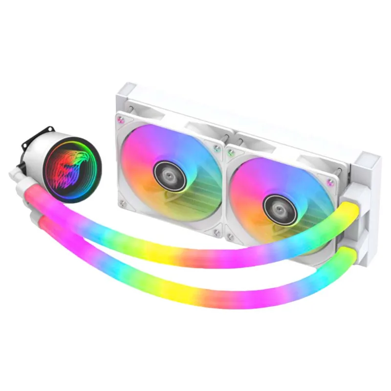 Water Cooler Gamer Wac5 Bifrost K-mex 240mm Branco Iluminação Argb Para Intel E Amd U Unica Unica - K-mex