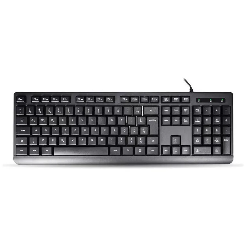 Teclado K-mex Multimidia Km-d128 Usb Preto