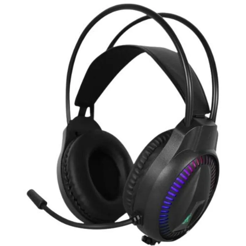 Headset Kmex Gamer Rgb 7.1 Ar89 Preto - K-mex - áudio