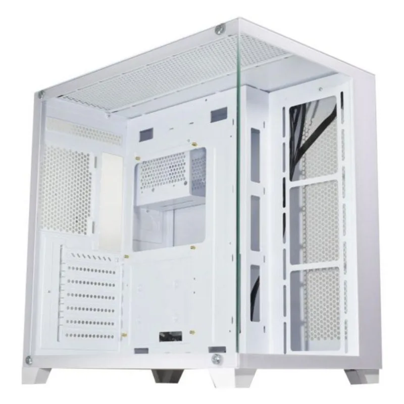 Gabinete Gamer K-mex Ghost Shark Atx - Lateral E Frontal Em Vidro Temperado - Usb 3.2 - Atx - Branco