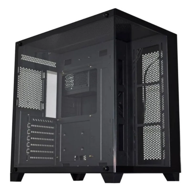 Gabinete Gamer K-mex Ghost Shark Atx Cg02j1 - Lateral E Frontal Em Vidro - Atx - Preto