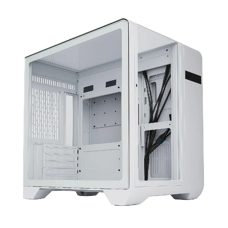Gabinete Gamer Aquário K-mex Cyberpunk Cg-w8ki - Display Digital - Usb 3.2 - M-atx - Branco - K-mex