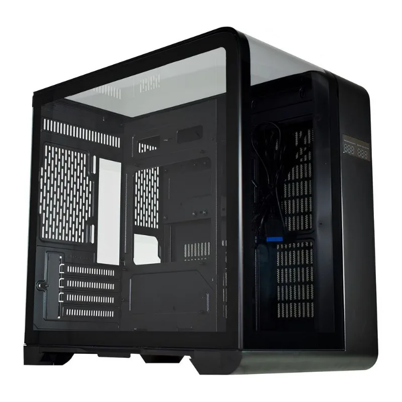 Gabinete Gamer Aquário K-mex Cyberpunk Cg-48ki - Display Digital - Usb 3.2 - M-atx - Preto - K-mex