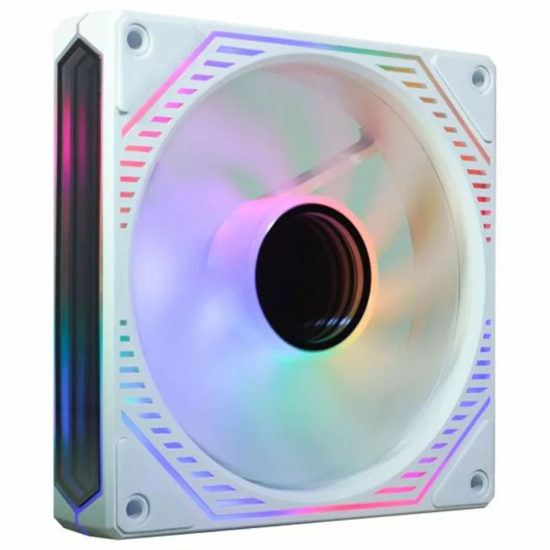 Cooler Fan Para Gabinete K-mex Infinite Multicolor Aa-xwf1, 120mm, Rgb, Silencioso, 4 Pinos Molex, Preto - Aaxwf114atzab0x - K-mex