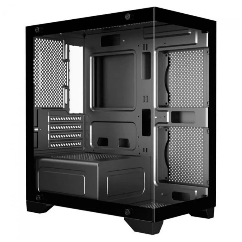Gabinete K-mex Aquário Poseidon M-atx Usb 3.2 - K-mex