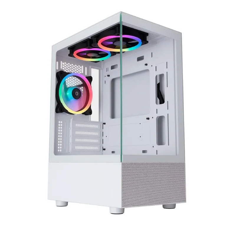Gabinete Gamer Aquário K-mex Medusa Vidro Temperado Micro Atx Branco Cgw1twrh002cb0x - K-mex