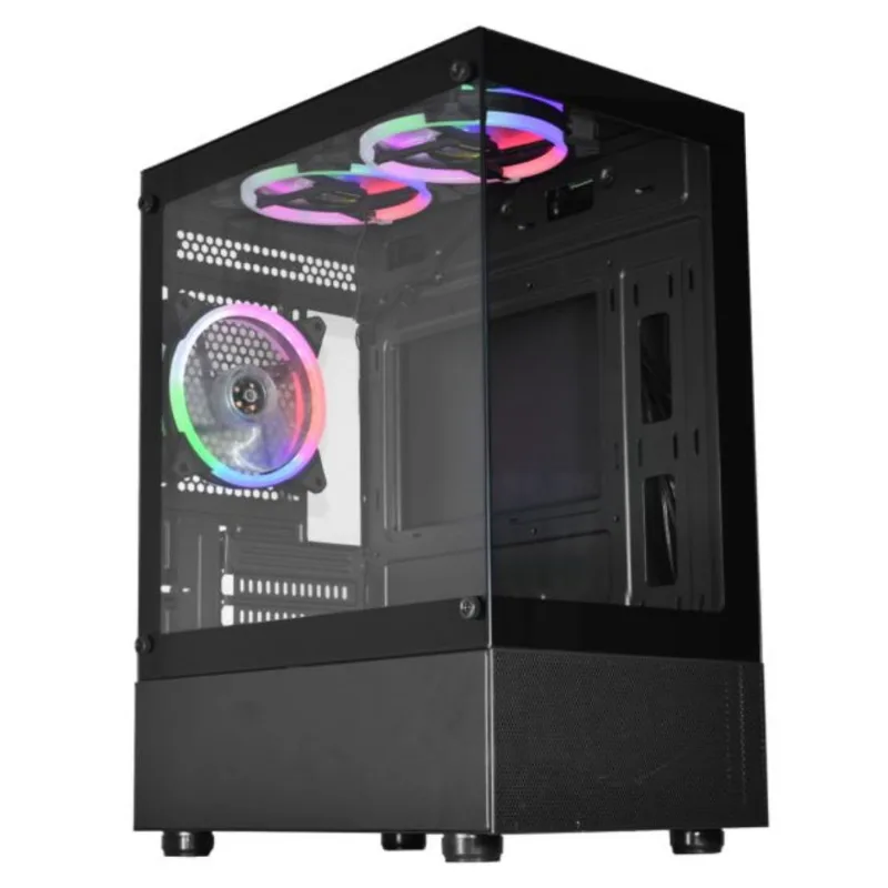 Gabinete Gamer Kmex Cg-02tw Aquario 3 Fans