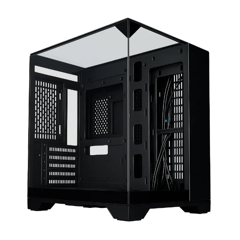 Gabinete Gamer Aquário K-mex Visão Infinita Cg-k3d3 - Vidro Temperado - Usb 3.2 - M-atx - Preto - K-mex