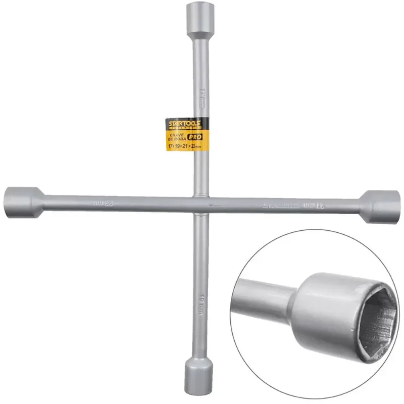 Chave De Roda Cruz Profissional 17/ 19/ 21 E 23 Mm Startools