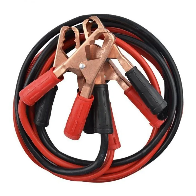 Kit 2 Cabos Chupeta para Bateria Automotiva Modelo 600A 2,5M para Carro Moto Caminhão Preto Vermelho - Genérica - Automotivo