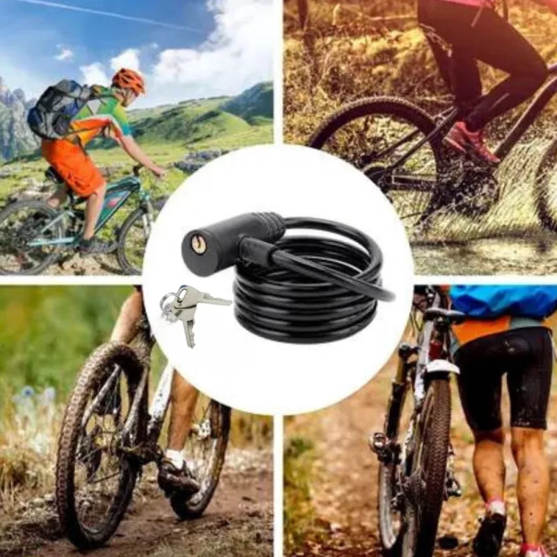 Cadeado para Bicicleta Corrente Trava 65cm com Duas Chaves Startools - Não Disponível - Esporte E Lazer